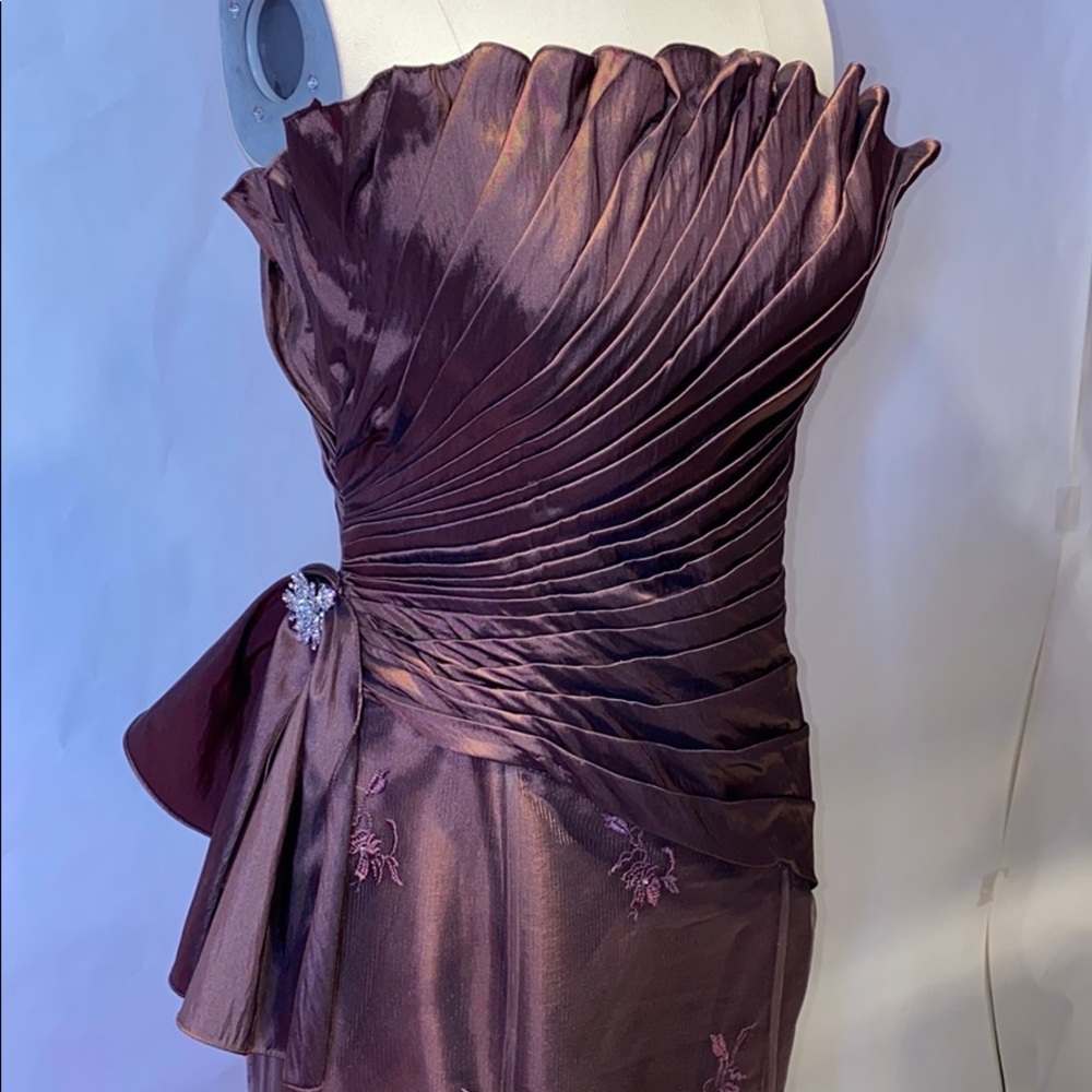 Brown Taffeta Gown